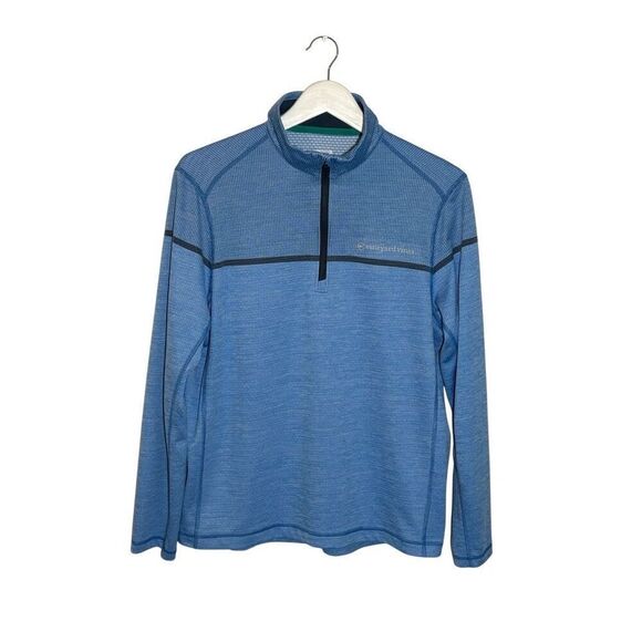 Vineyard Vines “On the Go Sankaty 1/4 Zip blue - M - Picture 1 of 8
